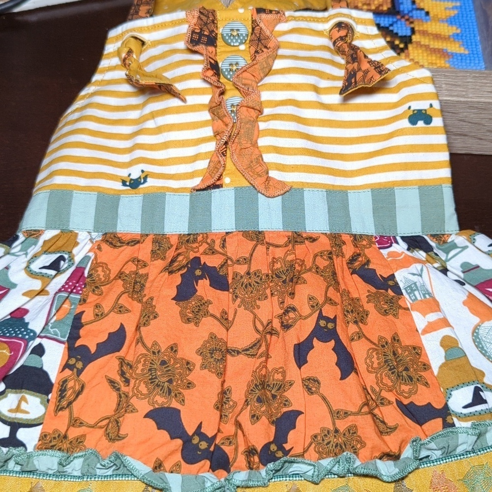 Matilda Jane Choose Your Own Path Halloween Trick Or Treat Knot Top Girls Size 2 - Picture 4 of 6
